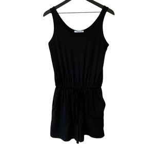 REORIA Womens Basic Summer Scoop Neck Sleeveless Tank Top Short Jumpsuit Romper